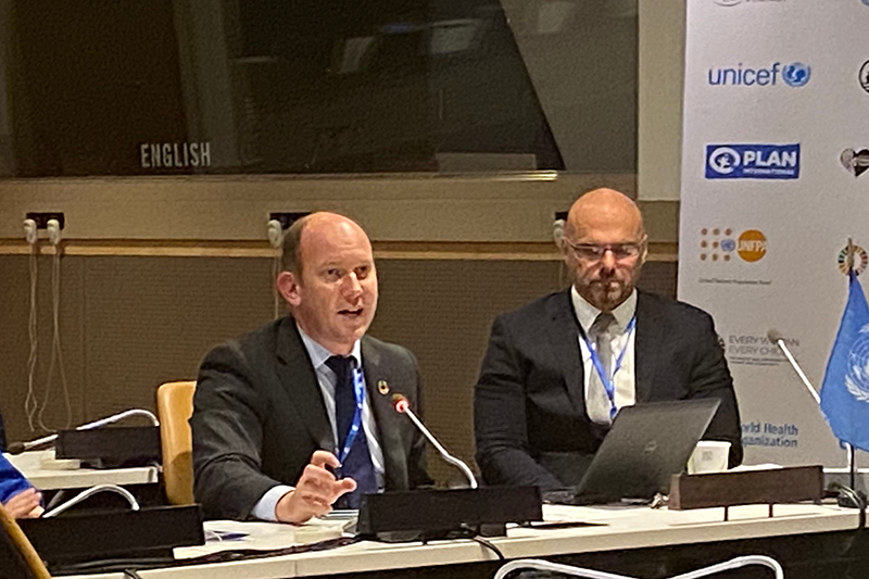 FIA Foundation Deputy Director Avi Silverman helped brief the delegates.
